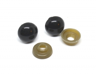 Bezpečnostní oči Ø12 mm černé