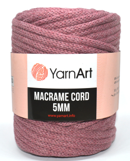 Macrame Cord 5 mm barva 792 červenohnědá